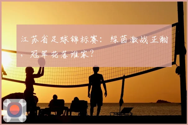 江苏省足球锦标赛：绿茵激战正酣，冠军花落谁家？